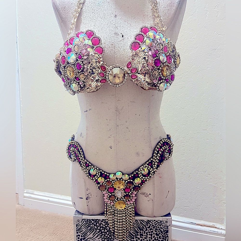 Samba bikini Beaded Costume Set